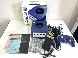 E354　任天堂　Nintendo　ゲームキューブ　GAME CUBE　本体　DOL-001　コントローラー　ソフト　マリオパーティ4　まとめ売り