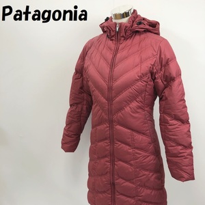 【人気】Patagonia/パタゴニア ダウンコート フード取り外し可 レッド サイズXS レディース/S2219