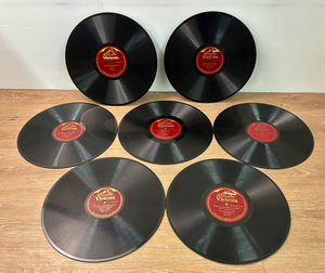 全て片面盤 Victrola クラシック SP盤(12インチ) レコード 7枚 まとめて セット ケース付き 0507 シューベルト ビゼー クライスラー 