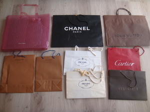 LOUIS VUITTON/MIU MIU/PRADA/GUCCI/Cartier/CHANEL ブランドショップ袋