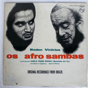 BADEN E VINICIUS/OS AFRO SAMBAS/PHILIPS SFX7140 LP