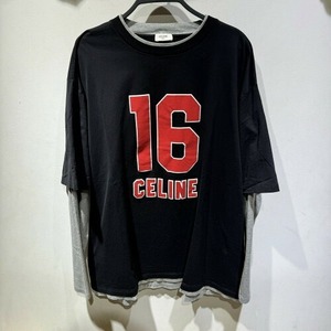 CELINE 23ss 16 SKATER TEE IN COTTON JERSEY Size-M 2X87E671Q セリーヌ 16スケーター 長袖Tシャツ