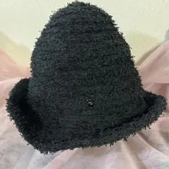 コットンブラックハット　made in Japan 帽子　黒