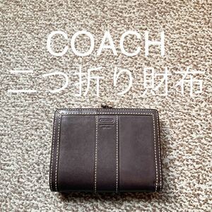 【送料無料】COACH コーチ 二つ折り財布 本革 レザー ウォレットH