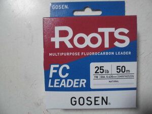 未使用ゴーセン ルーツFCリーダー7号25lb/50m 送料140円 GOSEN ROOTS FC LEADERフロロカーボン