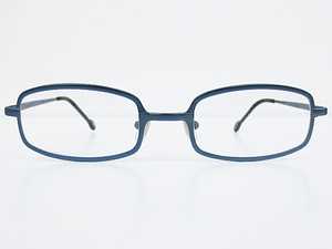 ∞ l.a.Eyeworks エルエーアイワークス 眼鏡 メガネフレーム TUNEUP 576 メタル チタン フルリム ブルー系 □H8