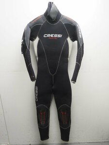 未使用 CRESSI クレッシー 7mm Atlantis セミドライスーツ レディース サイズ:L 平置きサイズ:胸囲40cm腹囲33cm尻囲44cm [N54315]