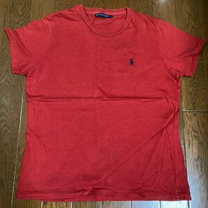 ラルフローレン ★赤　半袖Tシャツ　★Ｌ