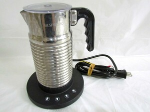 1000円スタート 牛乳沸かし器 NESPRESSO ネスプレッソ エアロチーノ? Mod.4192 自動ミルクフローサー 2021年製 通電動作確認済 WHO B9002