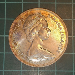 【1円スタート】バハマ国　1ドル銀貨　1969年　エリザベス２世
