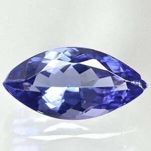 〔天然タンザナイト1.071ct〕a 約9.65×4.95mm ルース 裸石 tanzaniteゾイサイトソーティング付き 宝石 ジュエリー 