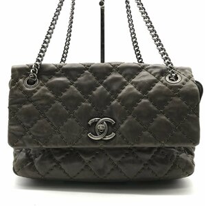 1円 良品 CHANEL シャネル ココマーク マトラッセ レザー ターンロック チェーン トート ショルダー バッグ a3255