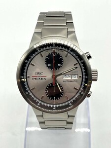 【IT35V42QOVTI】IWC PRADA GSTクロノグラフ 2000本限定 IW370802 シルバー×ブラック プラダ 自動巻き