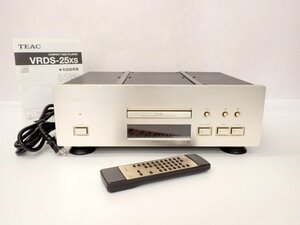 TEAC ティアック VRDSメカニズム CDプレーヤー VRDS-25XS リモコン/説明書/フットスタンド付 □ 6E569-2