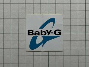 【小さめサイズ】CASIO 古いステッカー： カシオ Baby-G ベイビーG G-SHOCK Gショック 広告 ビンテージ 海外 +Ue