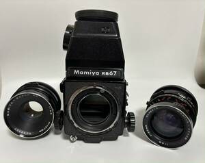 マミヤ Mamiya RB67 PRO S 中判カメラ SEKOR NB 127mm F3.8 65㎜ F4.5 レンズ フィルムバック ほか まとめて セット