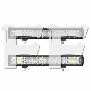 23インチ LED ワークライト 作業灯 324W ホワイト SUV ATV ボート JEEP 車幅灯 建設機械 照明 12V/24V 23C-324W 2個 新品