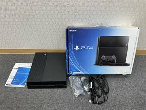 【GY-6496AR】1円~「中古品」SONY PlayStation プレイステーション4 500GB 通電のみ確認品 ブラックカラー 一部付属無し テレビゲーム 