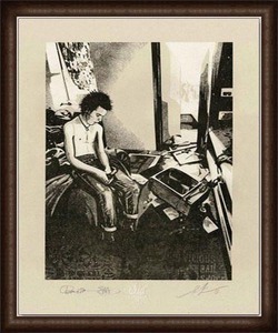 シド・ヴィシャス(Sid Vicious)Smashed Hotel Room 限定200枚 （オベイ） 額装品