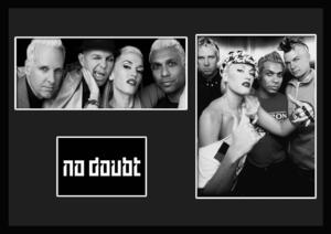 10種類!No Doubt/ノー・ダウト/ROCK/ロックバンドグループ/証明書付きフレーム/BW/モノクロ/ディスプレイ (10-3W)