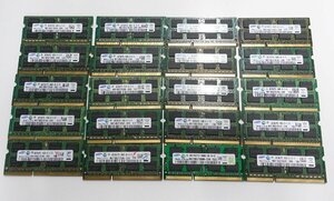 中古メモリ 20枚セット samsung 4GB 2R×8 PC3-10600S-09-10-F2 レターパックプラス ノート用 N052105