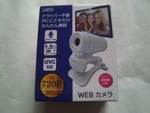Lazos WEBカメラ HD1280P 高感度マイク内蔵 ホワイト ピント調節機能付き