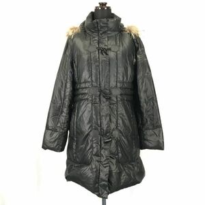 any FAM/エニィ ファム★95％ダウンコート【3/woman size-L/black】ラクーンファー/フード着脱/Coats/Jackets/Jumpers◆BH257