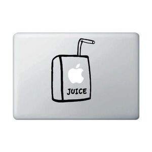 MacBook ステッカー シール Apple Juice Box (小サイズ)