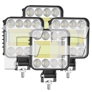 LED 作業灯 ワークライト 4インチ 108W ホワイト 6500K 投光器 前照明灯 新品 トラック SUV 4C-108WA 農業機械 12V/24V 4個