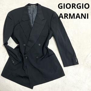 520 GIORGIO ARMANI ジョルジオ アルマーニ ジャケット ブラック 44 ダブル