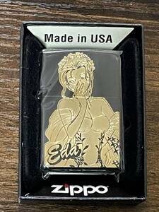 zippo BLACK LAGOON Eda GOLD ブラックラグーン 20周年記念 エダ 2021年製 Rei Hiroe アニメ ゴールド 両面加工品 ケース 保証書