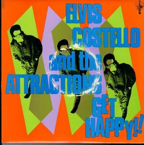 80年 UKプレスLP！Elvis Costello & The Attractions / Get Happy!!【F-Beat / XXLP1】エルヴィス・コステロ Nick Lowe ニック・ロウ