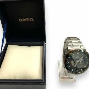 ■稼働品　CASIO EDIFICE EQW-A1000　カシオ エディフィス　黒文字盤 電波ソーラー　SS　新品キャパシタ（2次電池）交換済