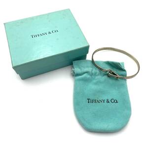 【１円スタート】ブレスレット　バングル　TIFFANY&Co.　ティファニー　アクセサリー　シルバー　箱　保存袋　ファッション　5C-009