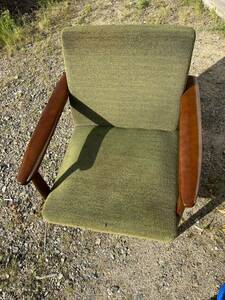 当時物 カリモク kチェア 椅子 シングルソファ アームチェア 