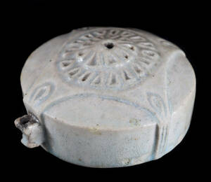 朝鮮古陶磁器 希少 李朝 白磁水滴 古美術品（分院高麗旧家蔵出）D637