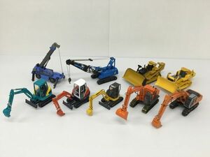 K18-792-0425-069【現状品】KOMATSU/Kubota/HITACHI/CATERPILLAR/TADANO ミニカー ショベルカー/ブルドーザー他 重機 9台セット