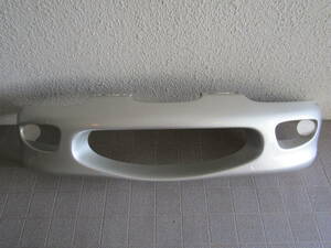 SUZUKI スズキ カプチーノ フロント バンパー エアロ シンプル スタイル 引き取り限定 Made in Japan メーカー忘れ シルバー塗装済み未装着
