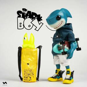 新品未開封 JTスタジオX momoco Studio モモコ shark boy シャークボーイ フィギュア通常版(検スケートボード メディコム Sharko 動物たち)