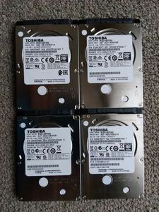 2.5インチ　SATA　HDD　500GB×4個　計2TB　まとめ売り　1スタ　中古