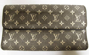 Louis Vuitton M95311 ルイ・ヴィトン ポルトフォイユ・サラ モノグラム・ミニ・ラン デュンヌ 長財布 財布 ウォレット 黒