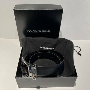 DOLCE＆GABBANA　ドルチェ＆ガッバーナ　ベルト　ブラック　イタリア製