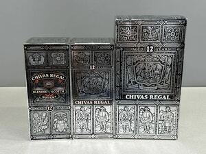 未開栓 古酒 CHIVAS REGAL シーバスリーガル 12年 スコッチ ウイスキー 3本セット