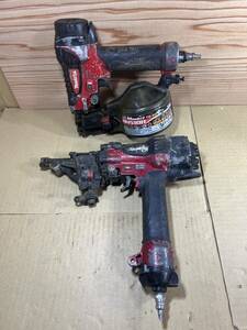 P0416-5 マキタ makita 50㎜高圧エア釘打機 AN510H + 65mm高圧エア釘打 AN631H 2個セット 現状品＊ジャンク