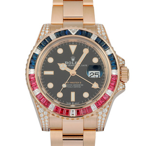 ロレックス ROLEX GMTマスターII 126755SARU ブラック/ドット文字盤 中古 腕時計 メンズ