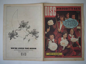 ★イギリス音楽誌【DISC】1973年7月27日号★Ian McLagan Faces/Rubettes/Sweet/Mud/Paper Lace/Abba/Fox/Wings [We