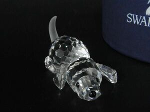 ■新品■未使用■ SWAROVSKI スワロフスキー クリスタル ドッグ 犬 オブジェ 置物 インテリア クリア AU7673