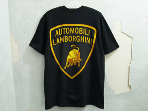 美品 L サイズ Supreme Lamborghini Tee Tシャツ ランボルギーニ ロゴ 黒 ブラック Black シュプリーム F