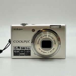 動作品　Nikon ニコン COOLPIX S570 クールピクス コンパクトデジタルカメラ シルバー バッテリーあり 充電器なし 中古品