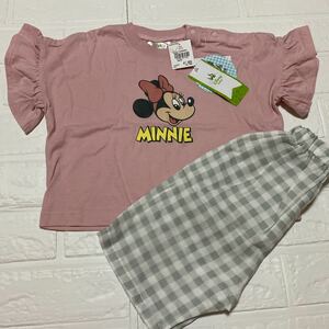 ディズニー　ミニーちゃん　半袖パジャマ　80